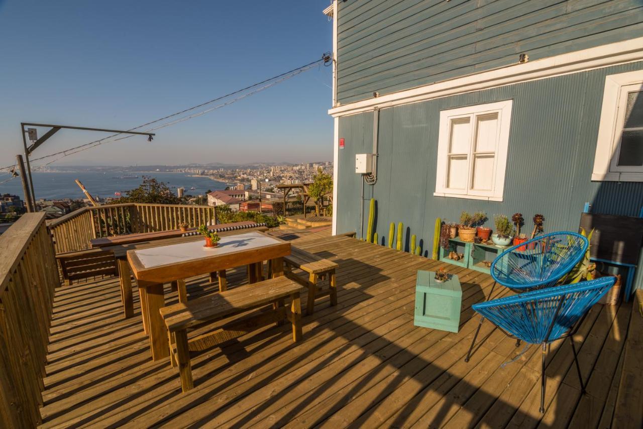 Hotel Faro Azul Valparaiso Cerro Alegre Exteriör bild
