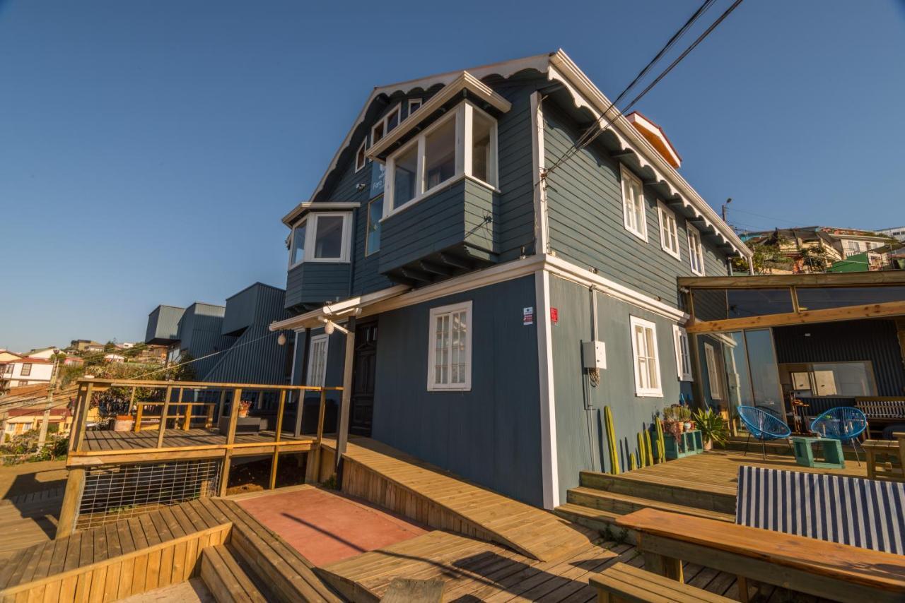 Hotel Faro Azul Valparaiso Cerro Alegre Exteriör bild