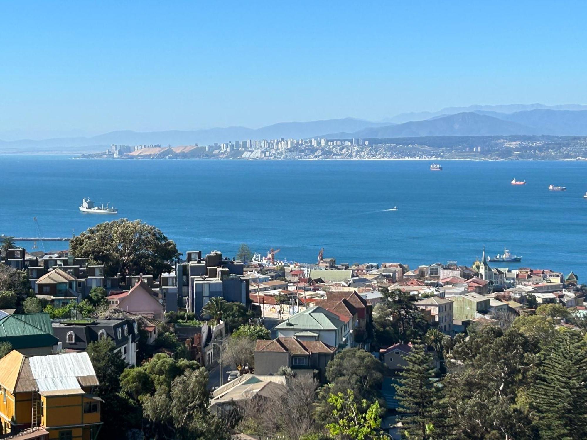 Hotel Faro Azul Valparaiso Cerro Alegre Exteriör bild